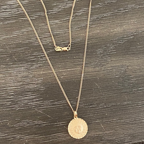 SOLD Baby Anything Aurora Luna Medallion 14k GolD - Picture 6 of 9